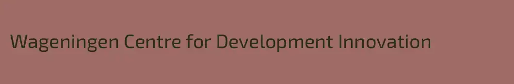Wageningen Centre for Development Innovation